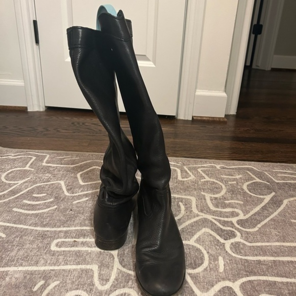 Frye Black Tall Riding Boots - Picture 3 of 7